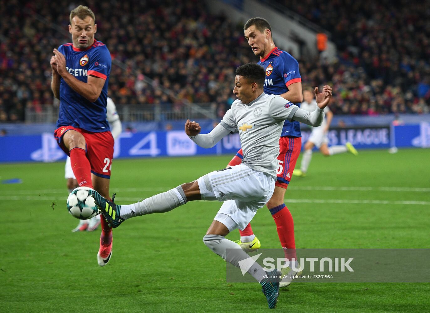 Football. UEFA Champions League. CSKA vs. Manchester United