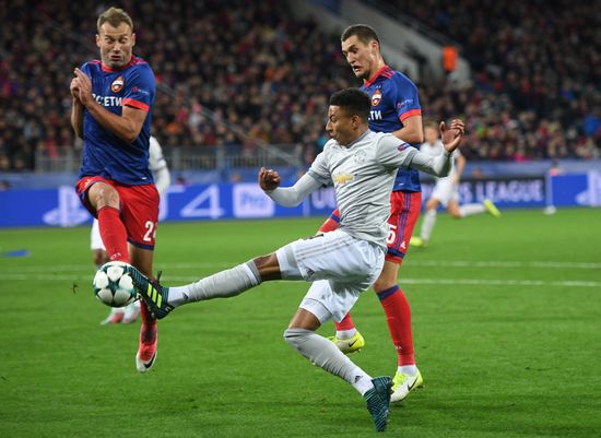 Football. UEFA Champions League. CSKA vs. Manchester United