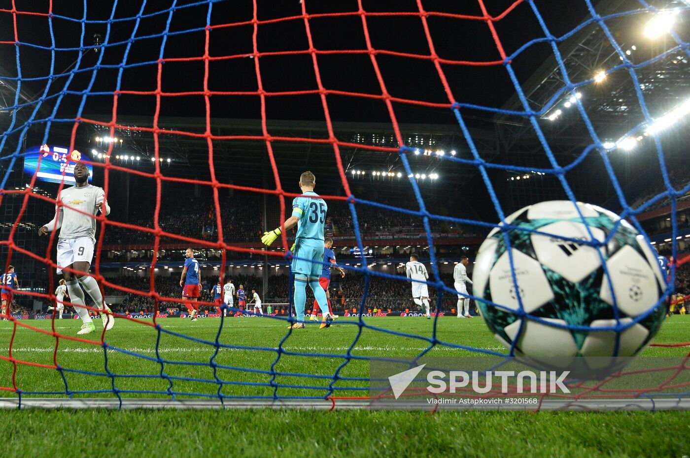 Football. UEFA Champions League. CSKA vs. Manchester United