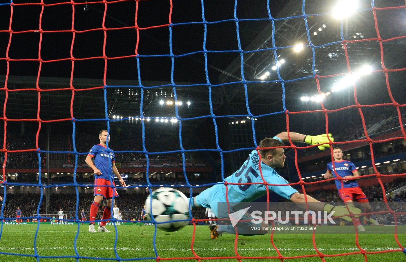 Football. UEFA Champions League. CSKA vs. Manchester United