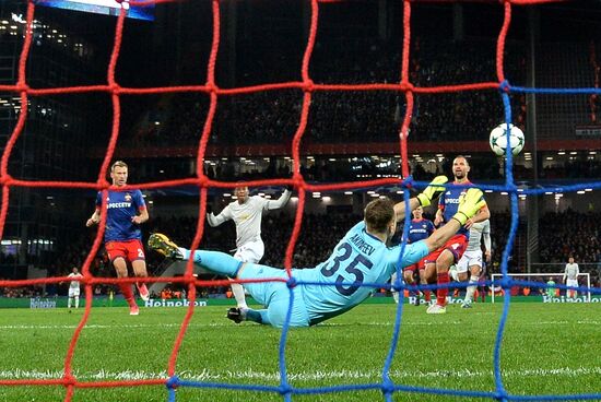 Football. UEFA Champions League. CSKA vs. Manchester United