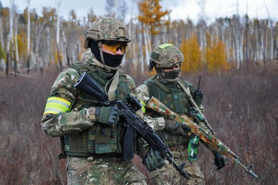 Terrain 2017 military exercise in Trans-Baikal Territory