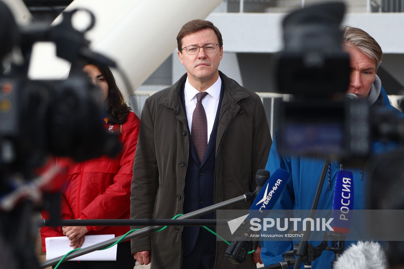 FIFA delegation and Rossiya 2018 Organizing Committee inspect Samara Arena