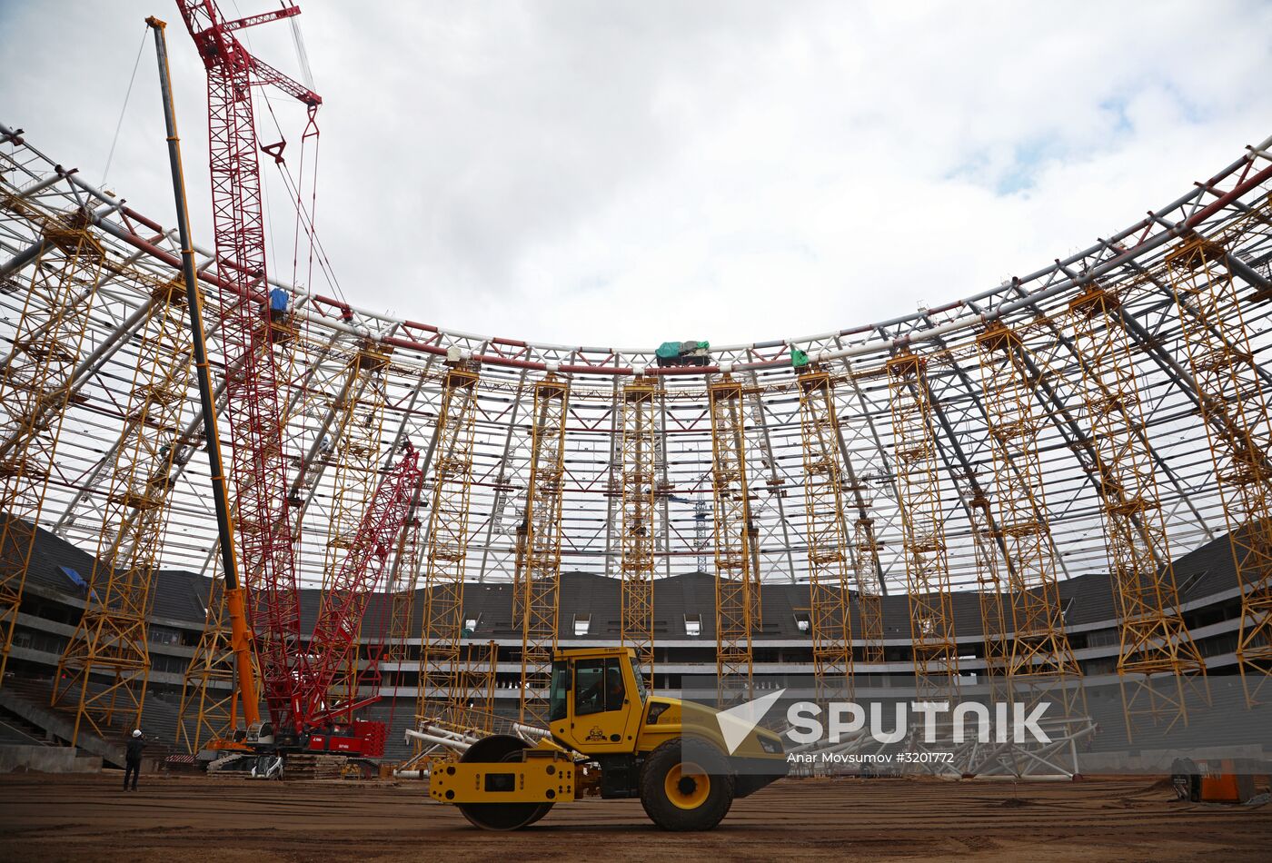 FIFA delegation and Rossiya 2018 Organizing Committee inspect Samara Arena