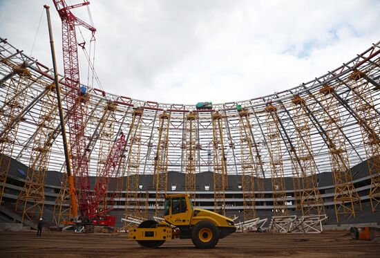 FIFA delegation and Rossiya 2018 Organizing Committee inspect Samara Arena
