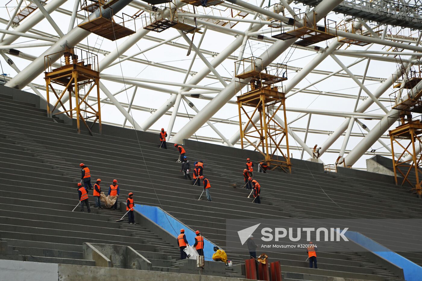 FIFA delegation and Rossiya 2018 Organizing Committee inspect Samara Arena