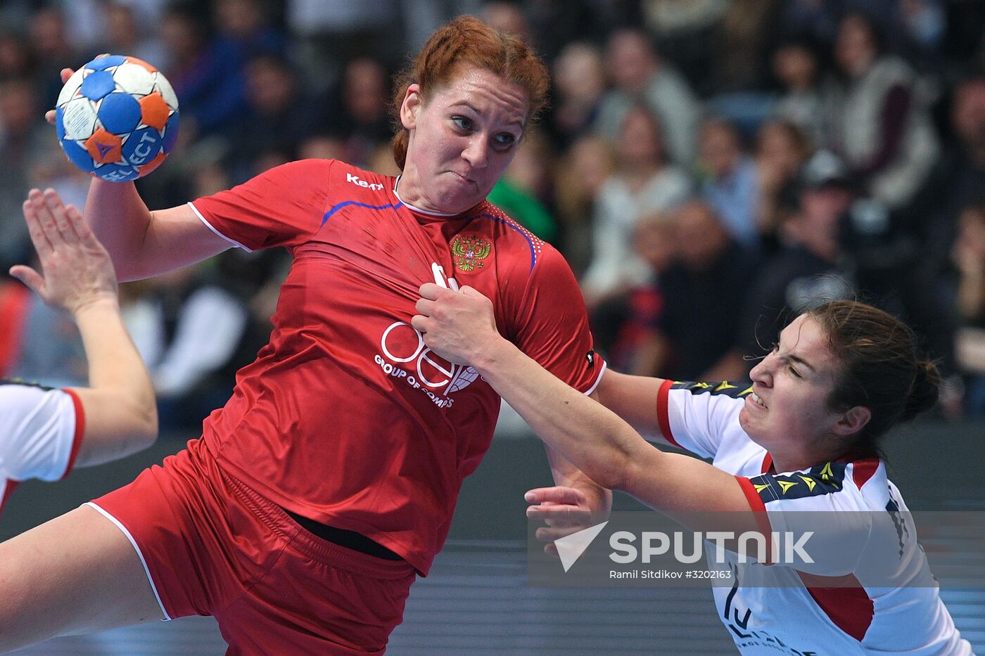 Handball. 2018 European Women's Handball Championship qualification. Russia vs Portugal