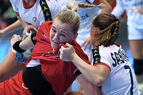 Handball. 2018 European Women's Handball Championship qualification match. Russia vs Portugal