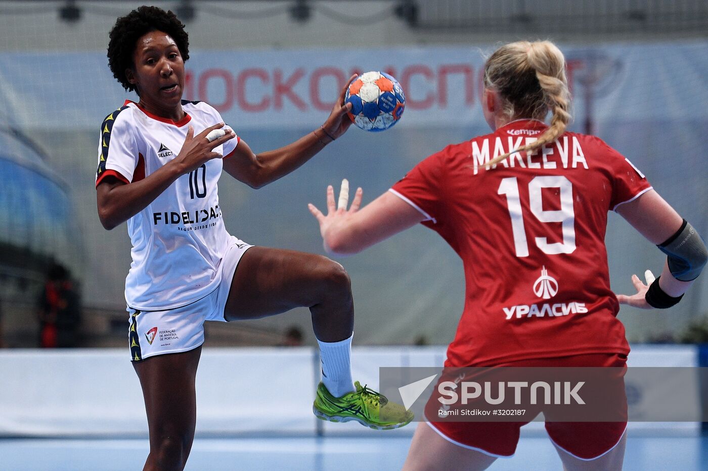 Handball. 2018 European Women's Handball Championship qualification. Russia vs Portugal