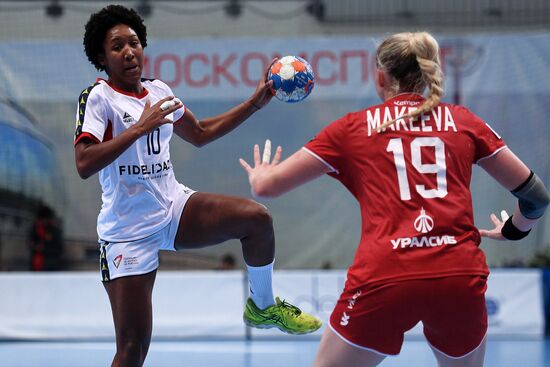 Handball. 2018 European Women's Handball Championship qualification. Russia vs Portugal