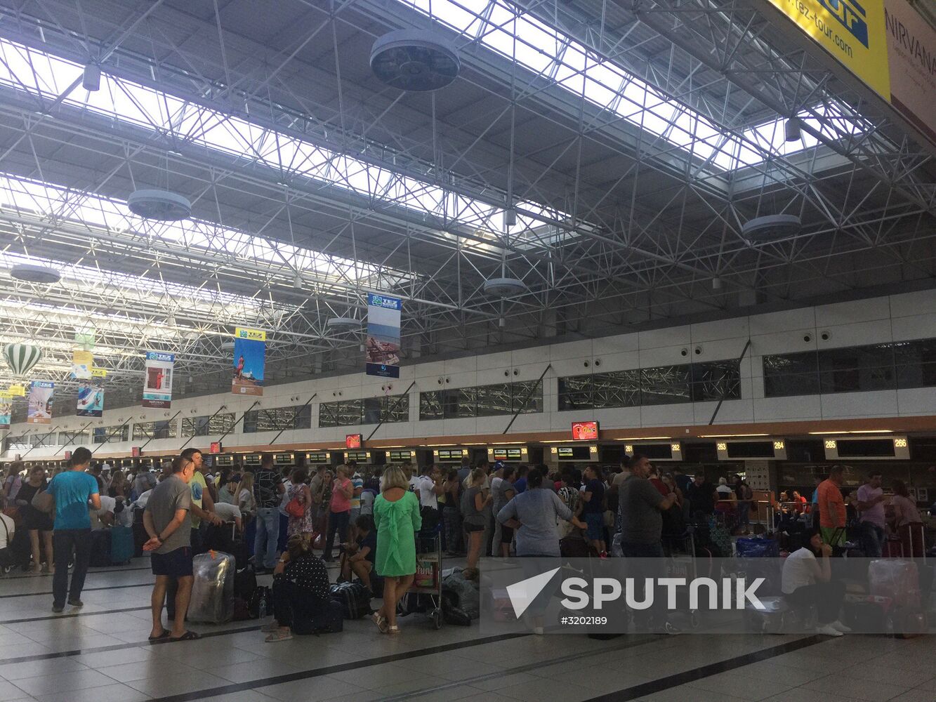 VIM-Avia passengers in Antalia Airport