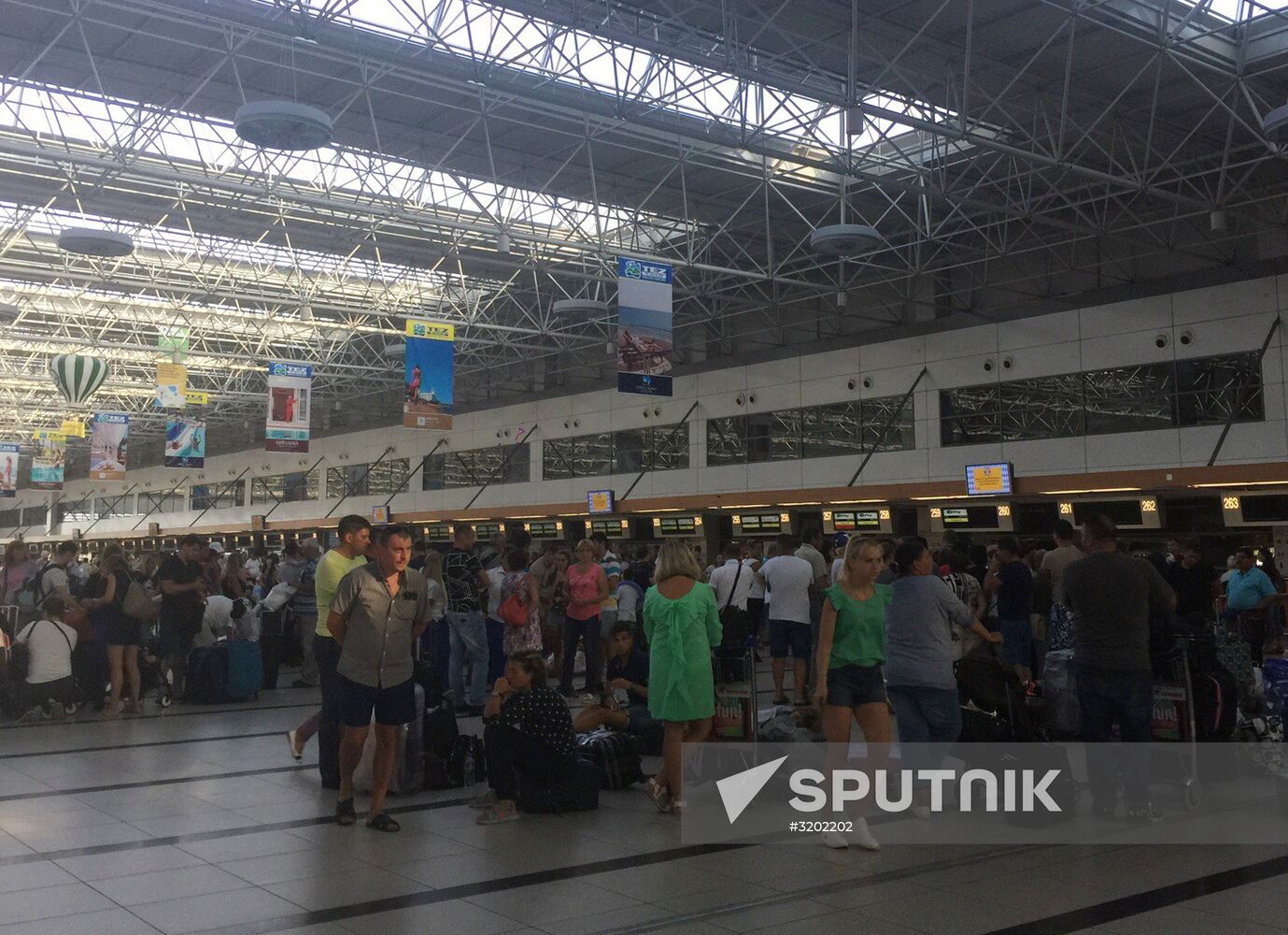 VIM-Avia passengers in Antalia Airport