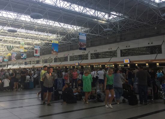 VIM-Avia passengers in Antalia Airport