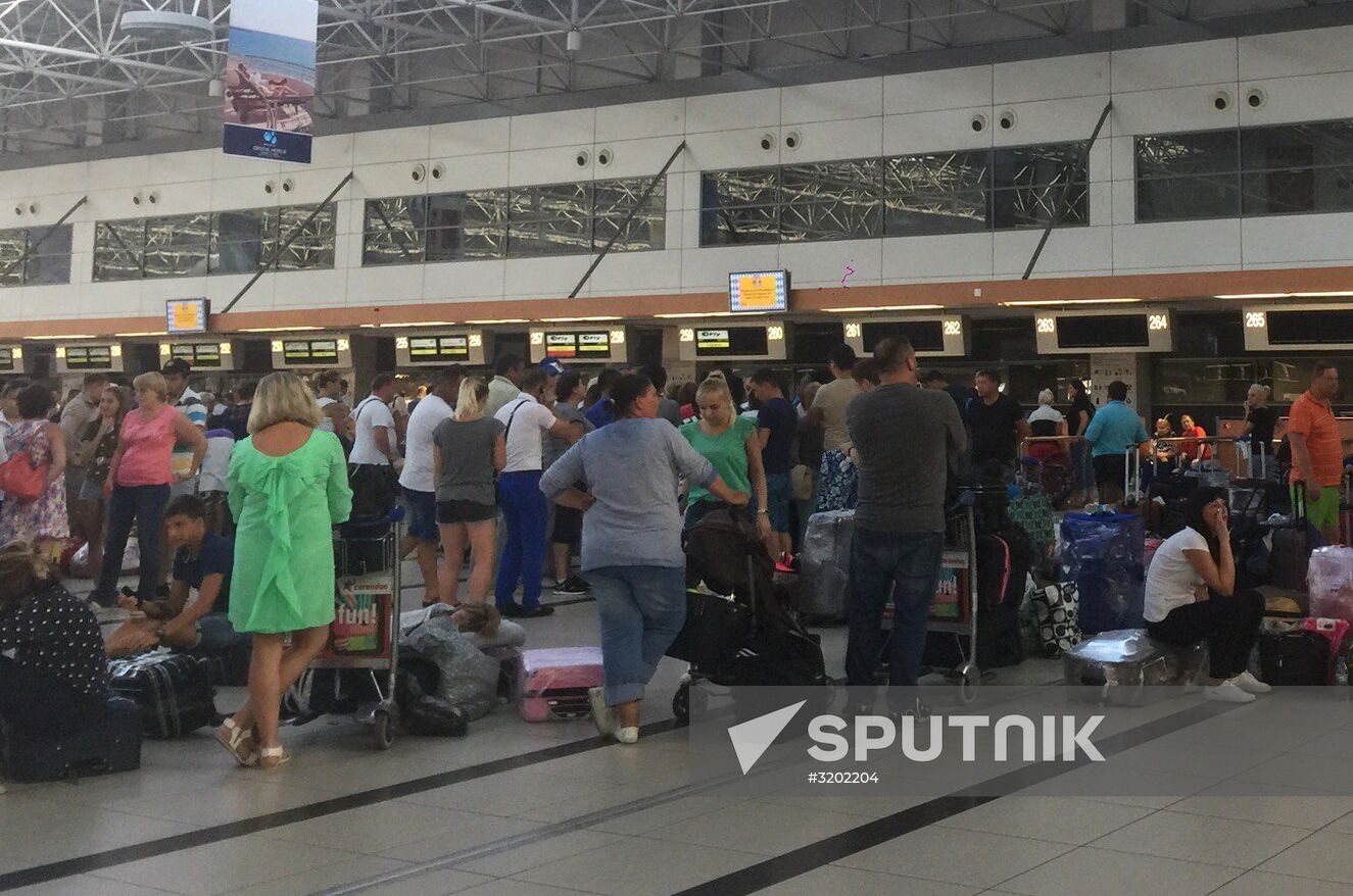 VIM-Avia passengers in Antalia Airport