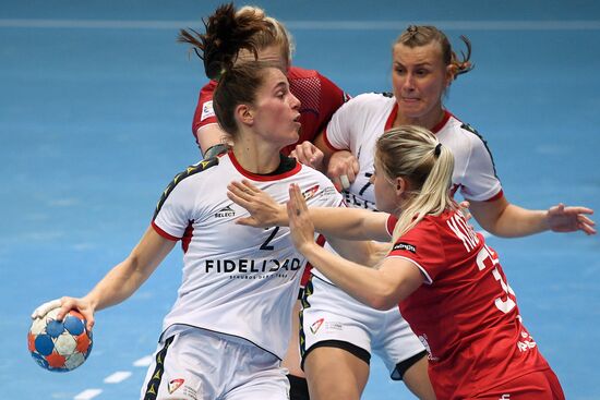 Handball. 2018 European Women's Handball Championship qualification. Russia vs Portugal