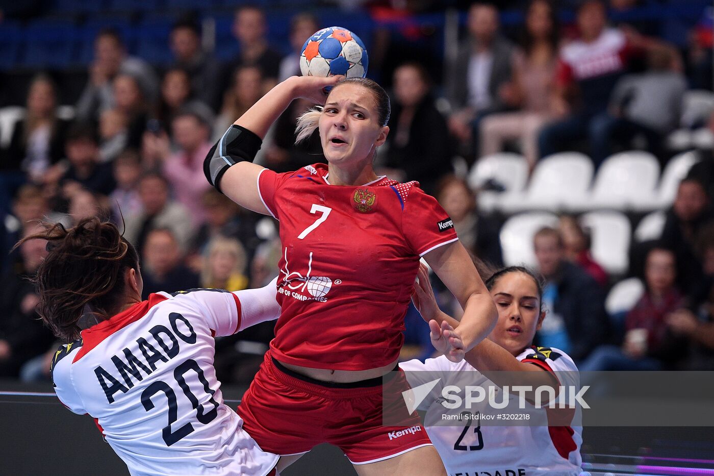 Handball. 2018 European Women's Handball Championship qualification match. Russia vs Portugal