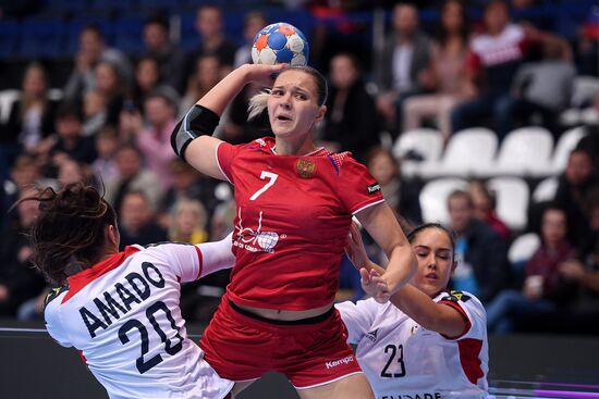 Handball. 2018 European Women's Handball Championship qualification match. Russia vs Portugal
