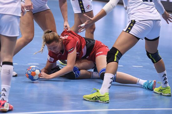 Handball. 2018 European Women's Handball Championship qualification. Russia vs Portugal