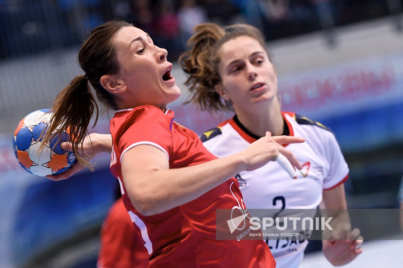 Handball. 2018 European Women's Handball Championship qualification. Russia vs Portugal