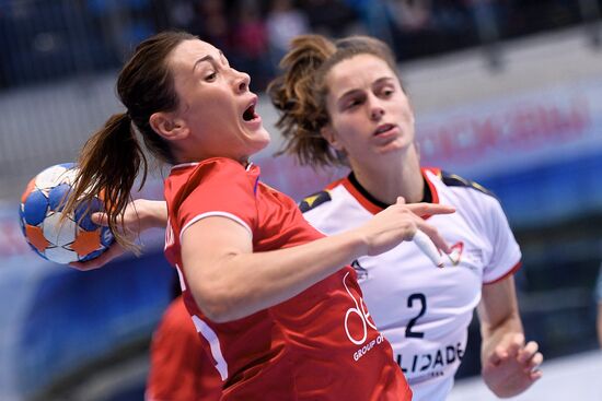 Handball. 2018 European Women's Handball Championship qualification. Russia vs Portugal