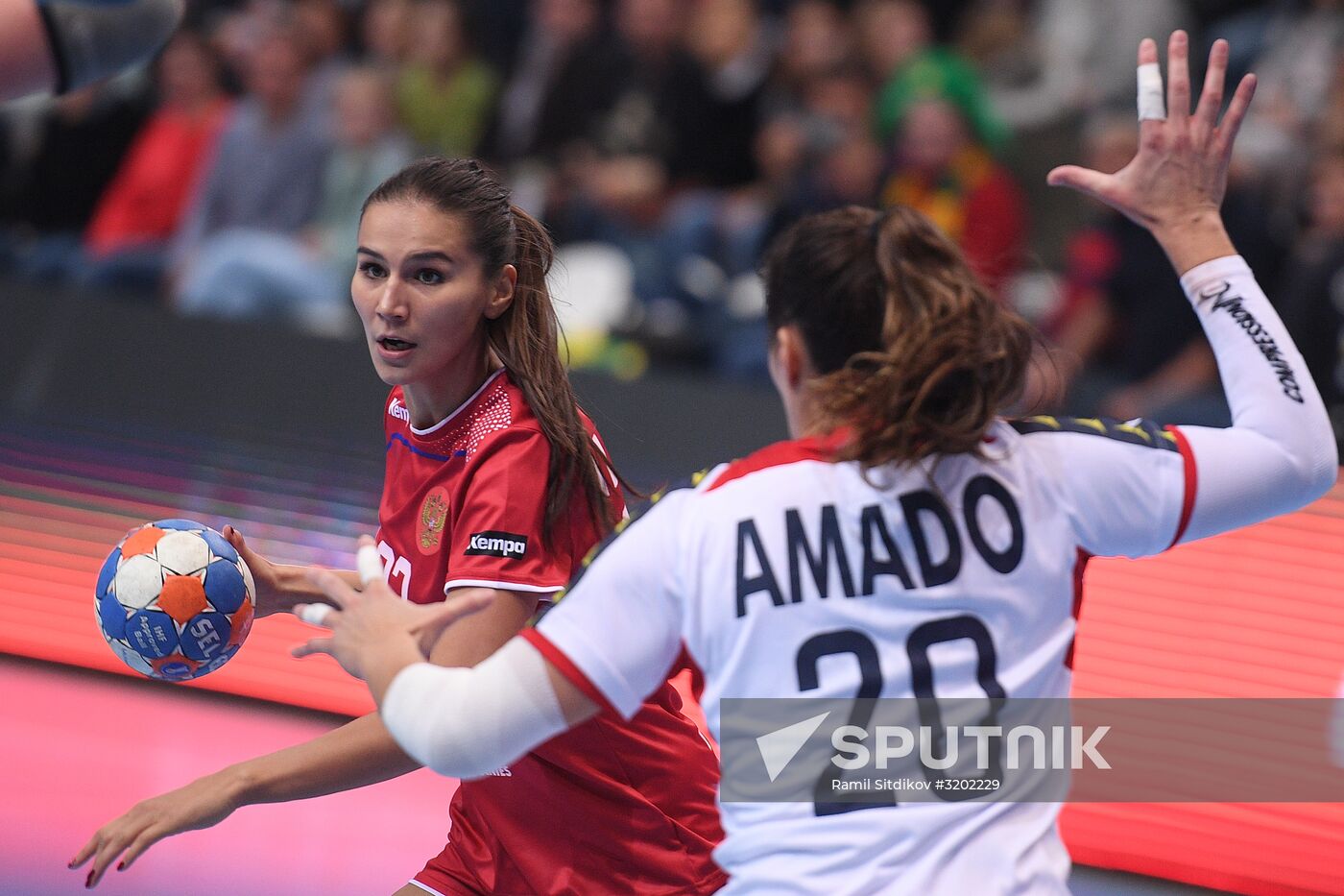 Handball. 2018 European Women's Handball Championship qualification match. Russia vs Portugal