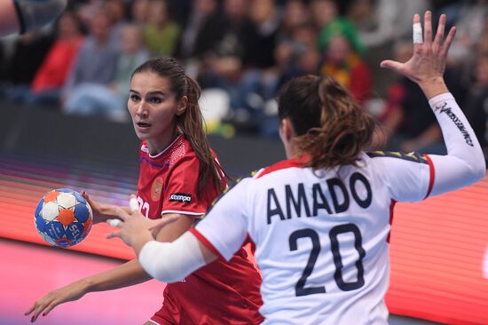 Handball. 2018 European Women's Handball Championship qualification match. Russia vs Portugal