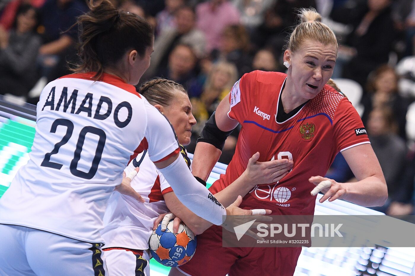 Handball. 2018 European Women's Handball Championship qualification match. Russia vs Portugal