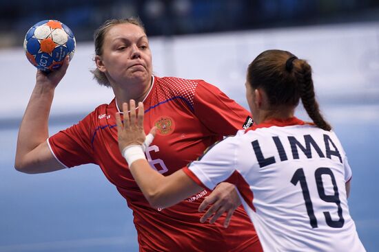 Handball. 2018 European Women's Handball Championship qualification match. Russia vs Portugal