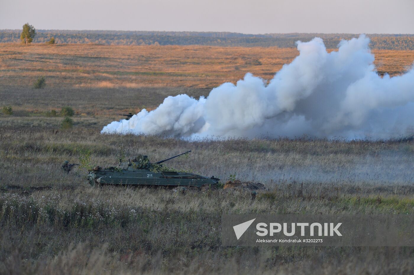 Tank exercises on Chebarkul testing grounds