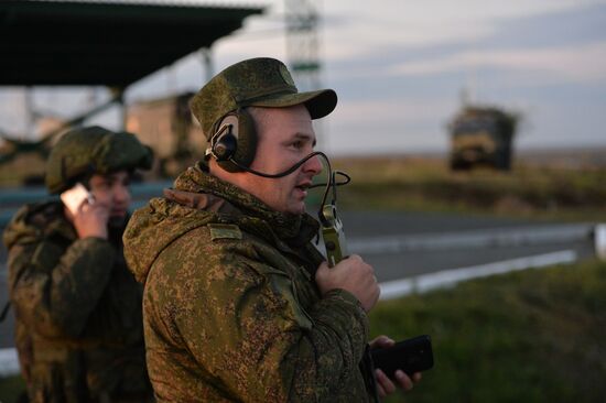Tank exercises on Chebarkul testing grounds