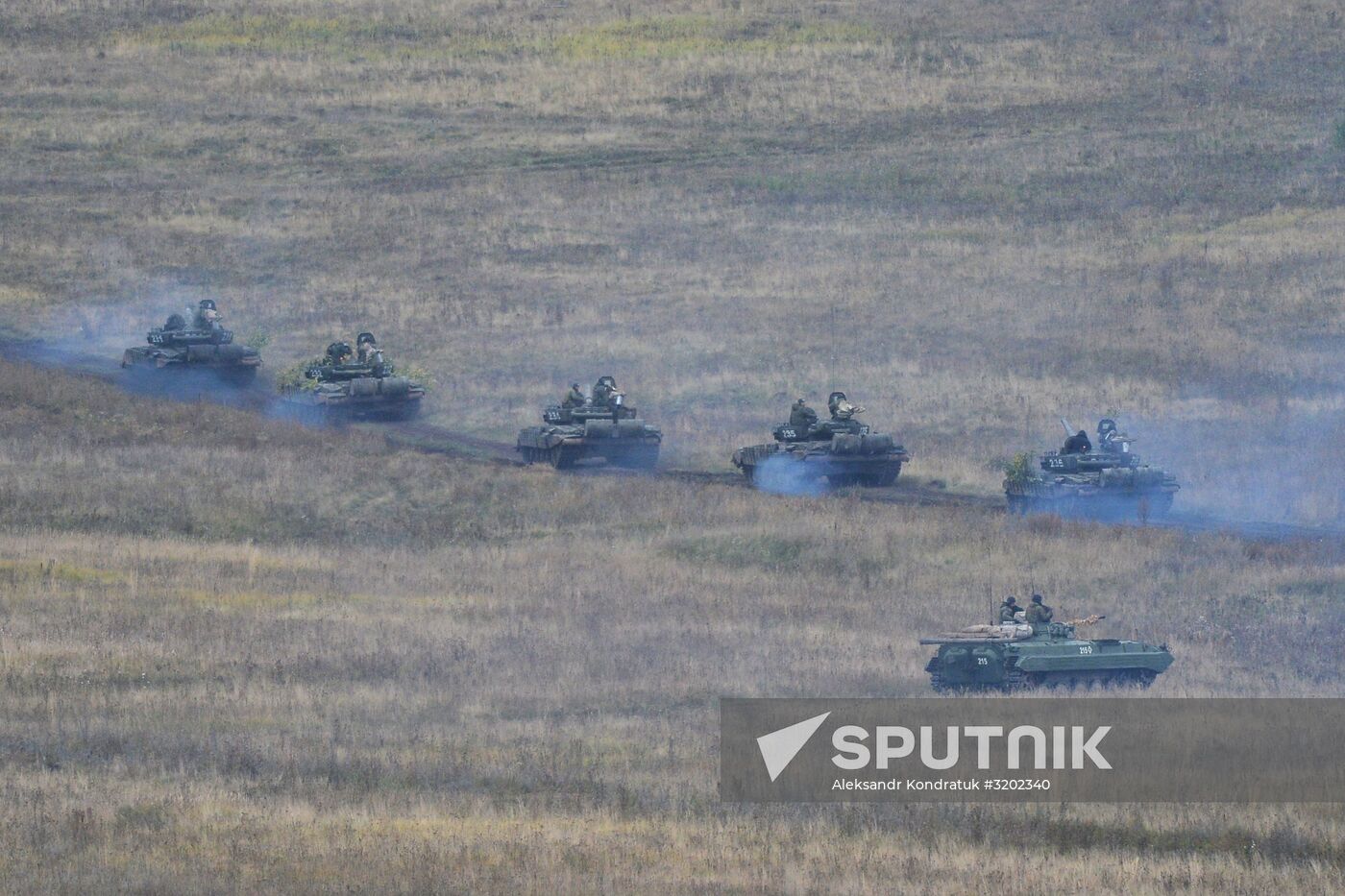 Tank exercises on Chebarkul testing grounds