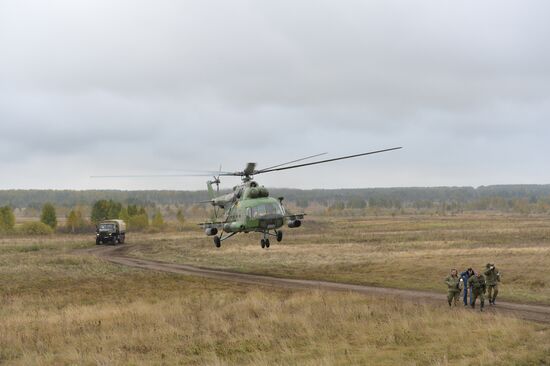 Tank exercises on Chebarkul testing grounds