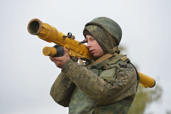 Tank exercises on Chebarkul testing grounds