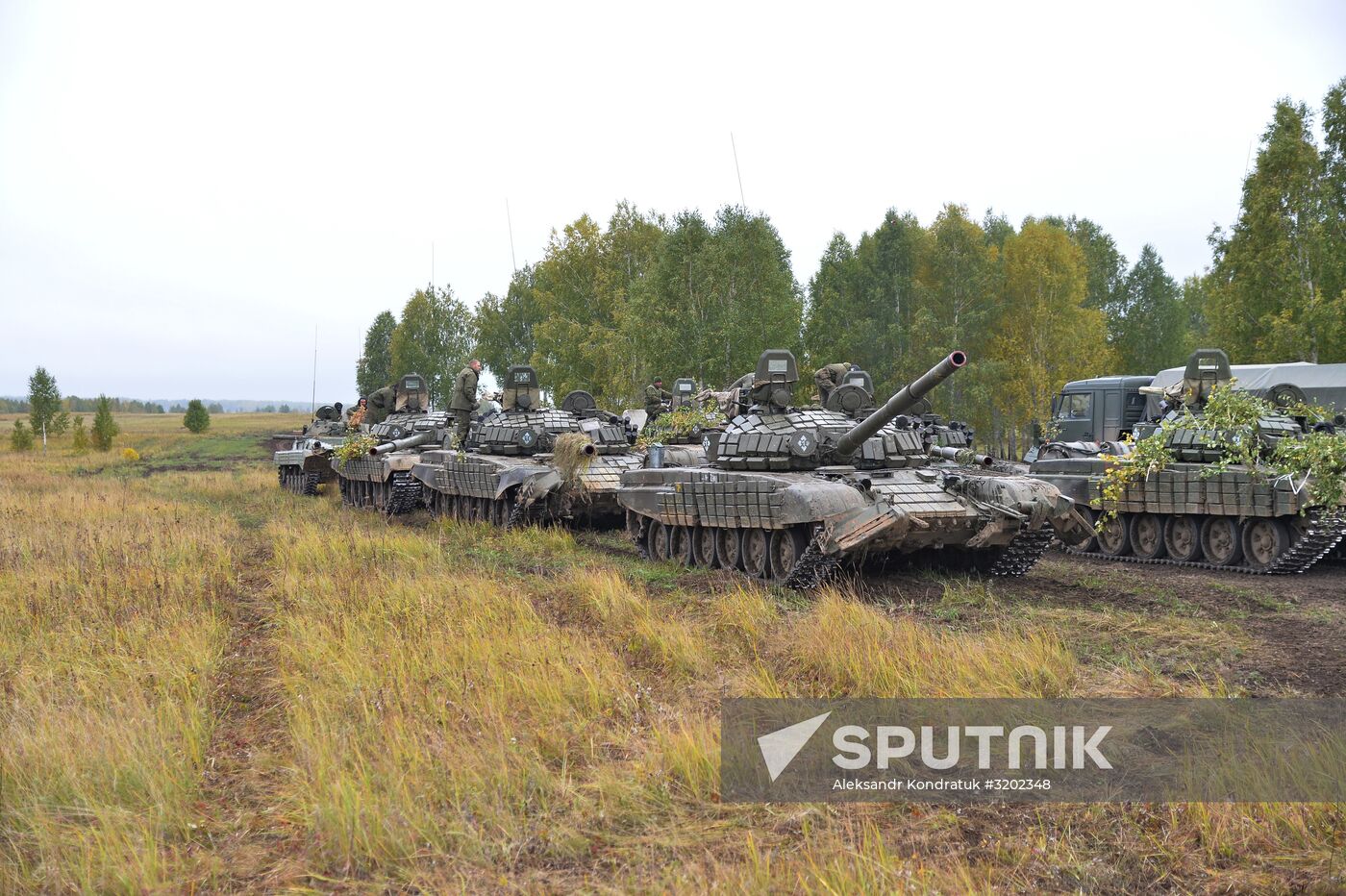 Tank exercises on Chebarkul testing grounds