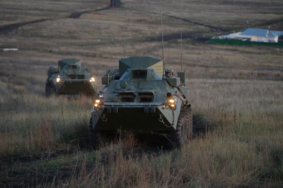 Tank exercises on Chebarkul testing grounds