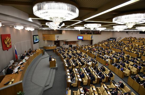 State Duma plenary meeting