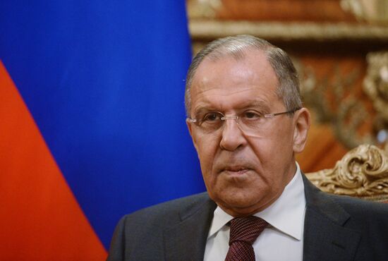 Russian Foreign Minister Sergei Lavrov meets with Serbian counterpart, Ivica Dacic