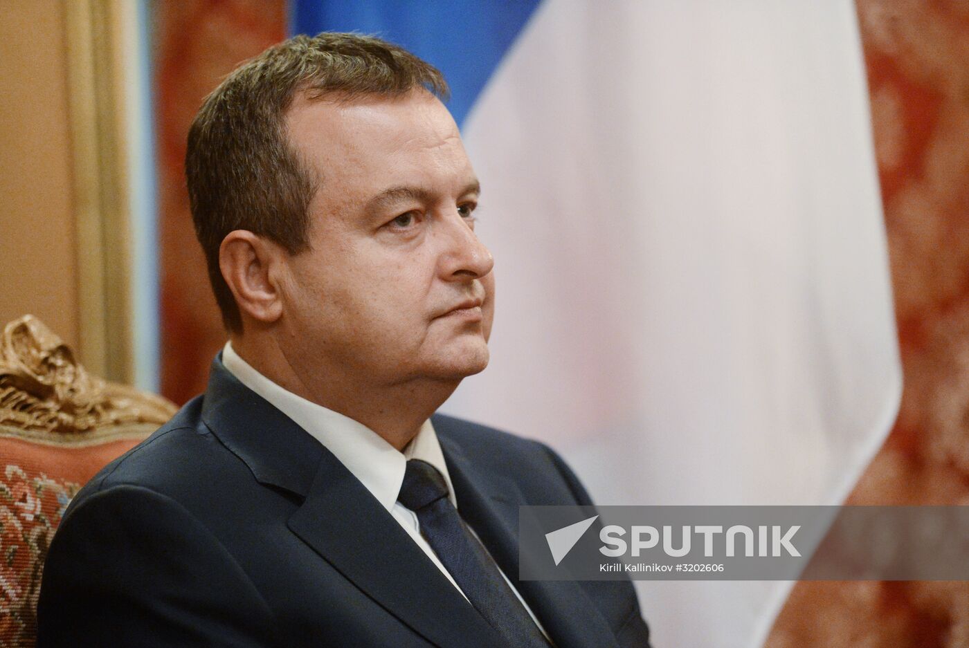 Russian Foreign Minister Sergei Lavrov meets with Serbian Foreign Minister Ivica Dacic