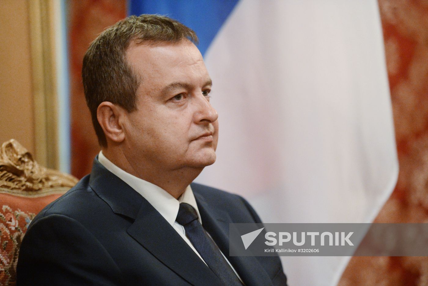 Russian Foreign Minister Sergei Lavrov meets with Serbian Foreign Minister Ivica Dacic
