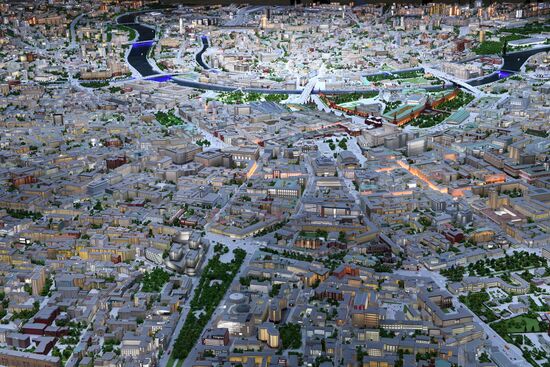 Model of Moscow presented at VDNKh