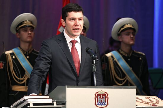 Kaliningrad Region governor Anton Alikhanov sworn in