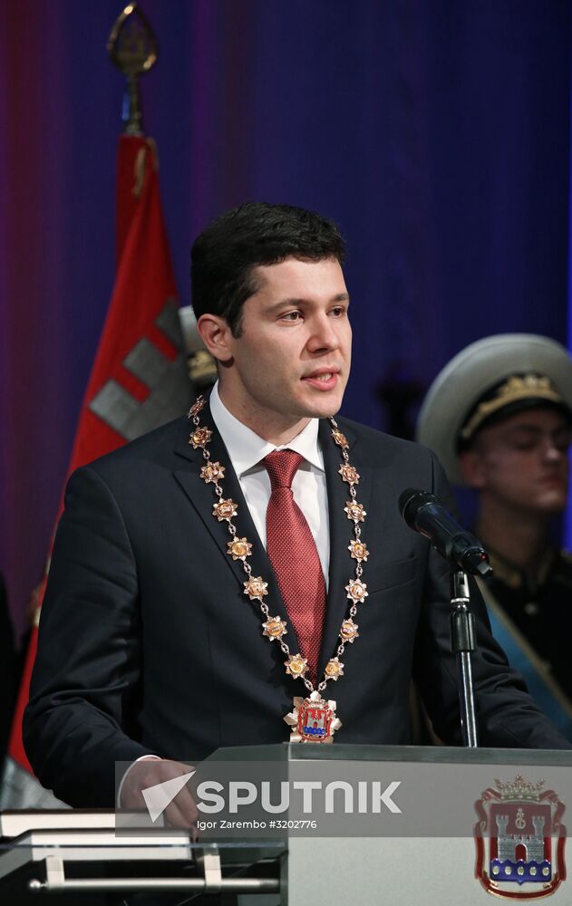 Kaliningrad Region governor Anton Alikhanov sworn in