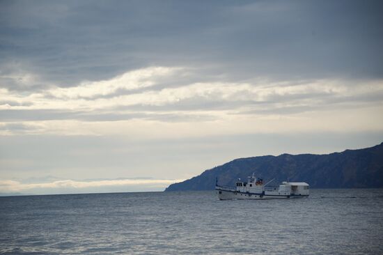 Listvyanka village on Lake Baikal