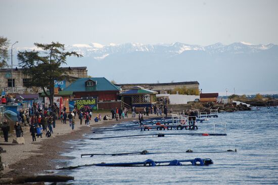 Listvyanka village on Lake Baikal