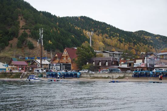 Listvyanka village on Lake Baikal