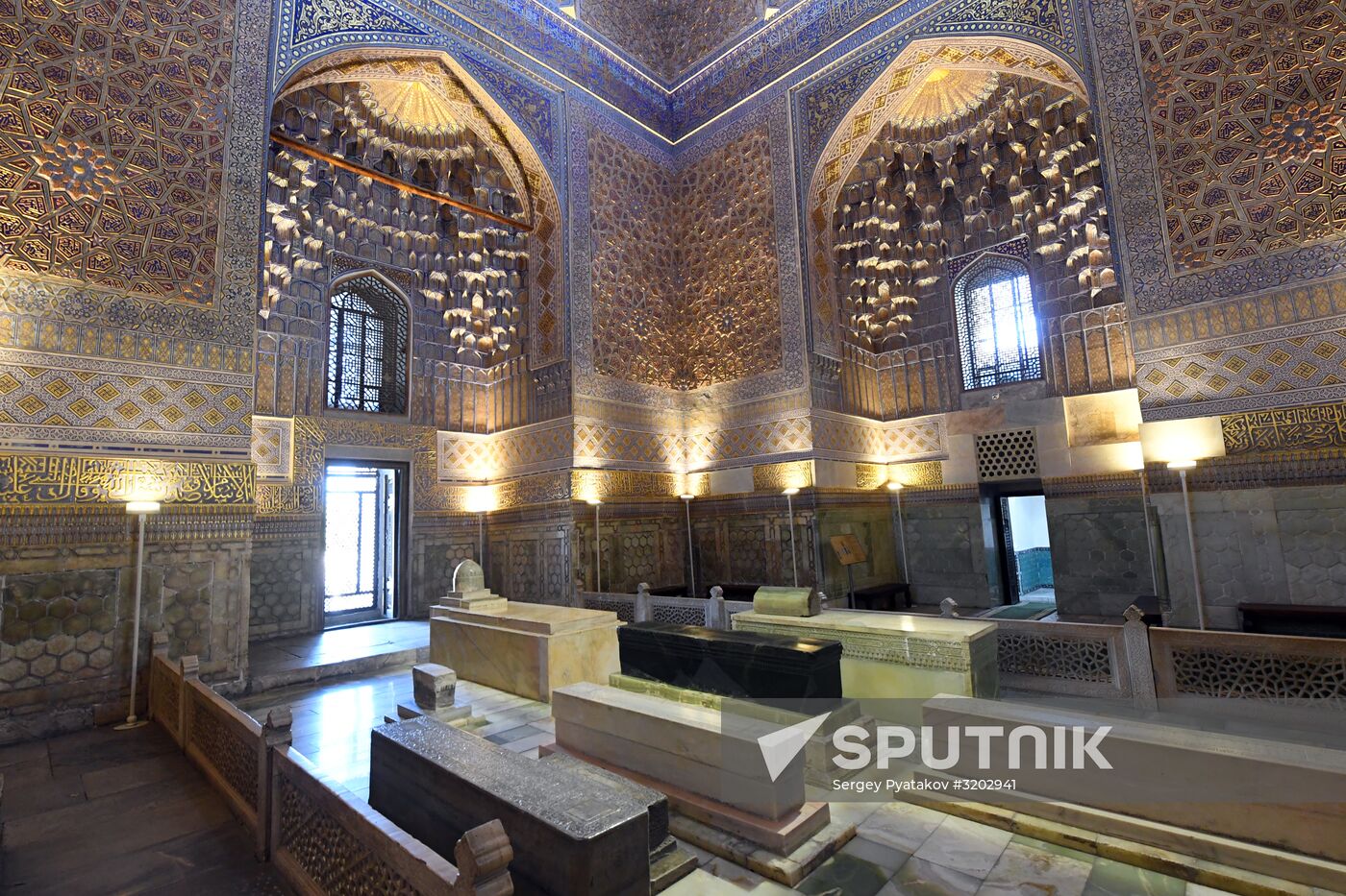 Tamerlane's tomb in Gur-Emir Mausoleum