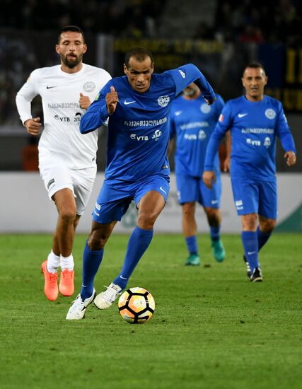 Charity match featuring international football stars in Tbilisi