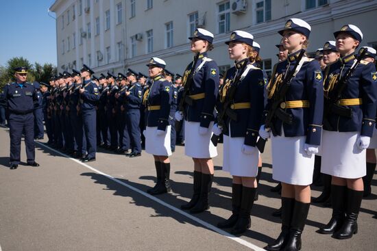 Krasnodar Higher Military Aviation School female cadets take oath