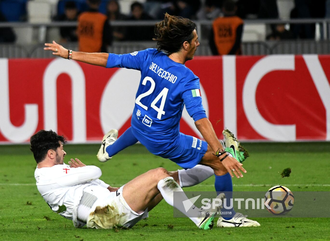 Charity match featuring international football stars in Tbilisi