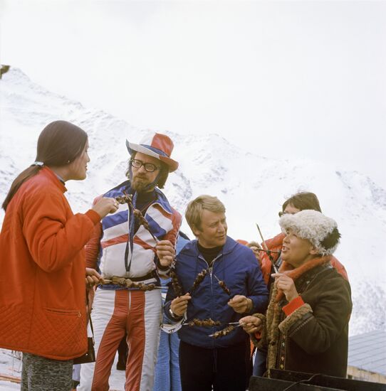 Ski resort near Mount Elbrus